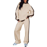 Seralyn | Women's Striped Two-Piece Lounge Set — view 6