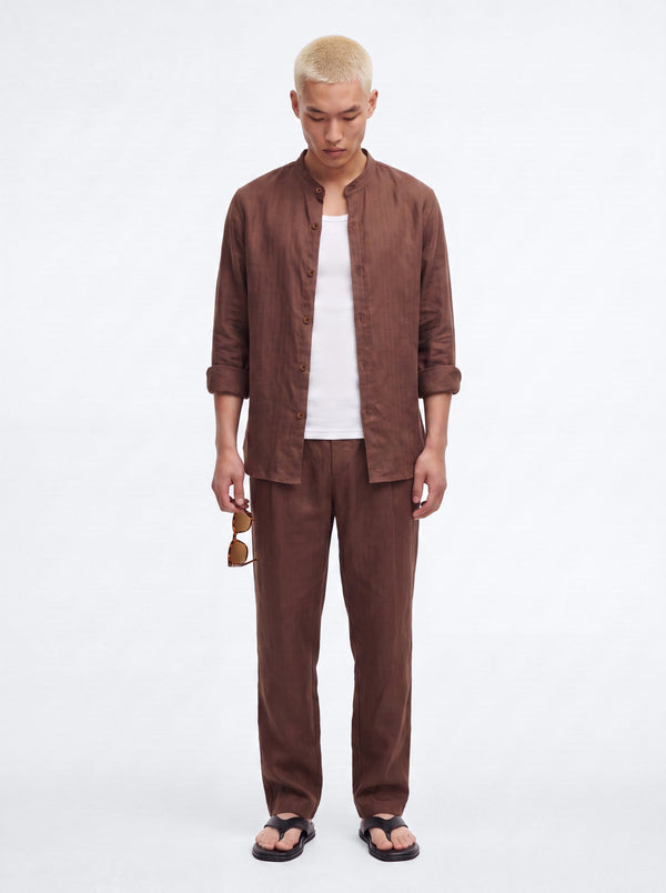 Men's Linen Lyocell Shirt — Long Sleeve | Yvezi — 1