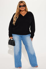 Women's Oversized Knit Sweater — Long Sleeve, Ribbed | Yvezi — 6