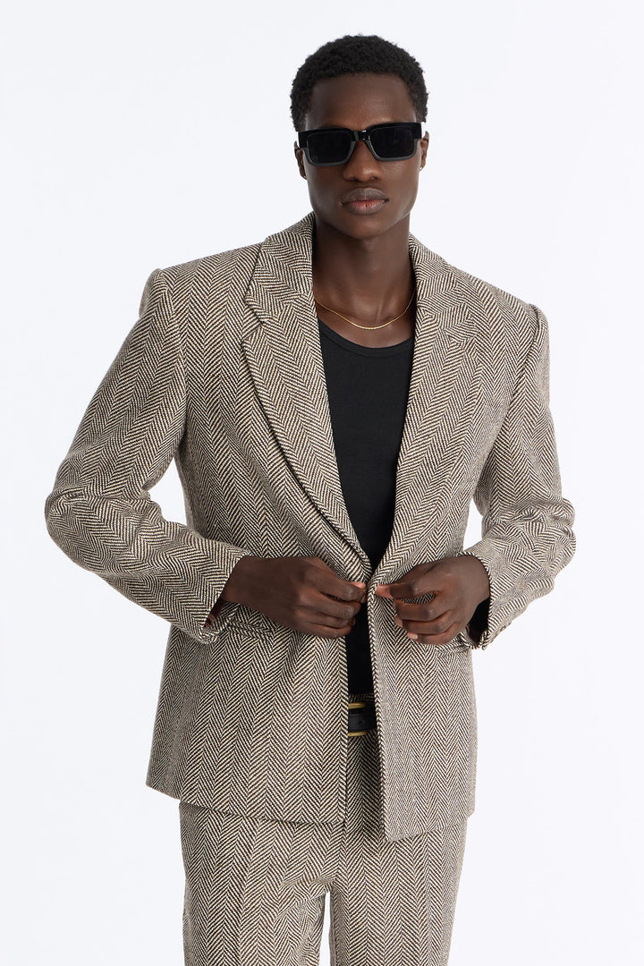 Men's Tweed Blazer — Long Sleeve | Yvezi — 2