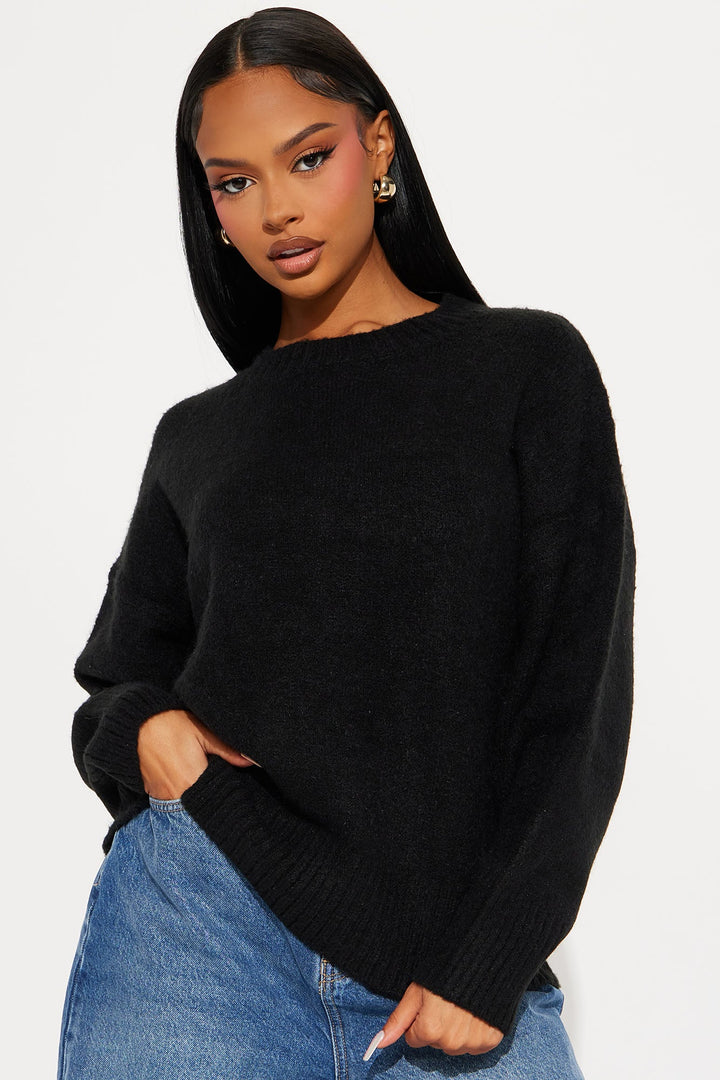 Women's Knit Sweater — Long Sleeve, Ribbed | Yvezi — 1
