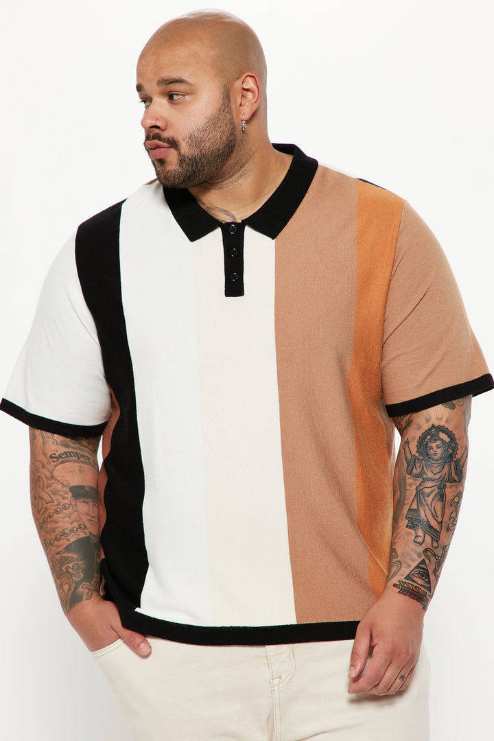 Men's Striped Polo Shirt — Short Sleeve | Yvezi — 2