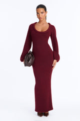 Women's Maxi Dress — Long Sleeve | Yvezi — 9