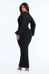 Women's Maxi Dress — Long Sleeve | Yvezi — 8