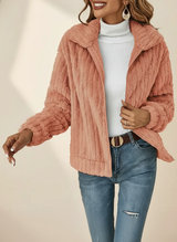 Élodisse | Women's Zip Front Long Sleeve Cardigan — view 1