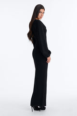 Women's Maxi Dress — Long Sleeve | Yvezi — 4