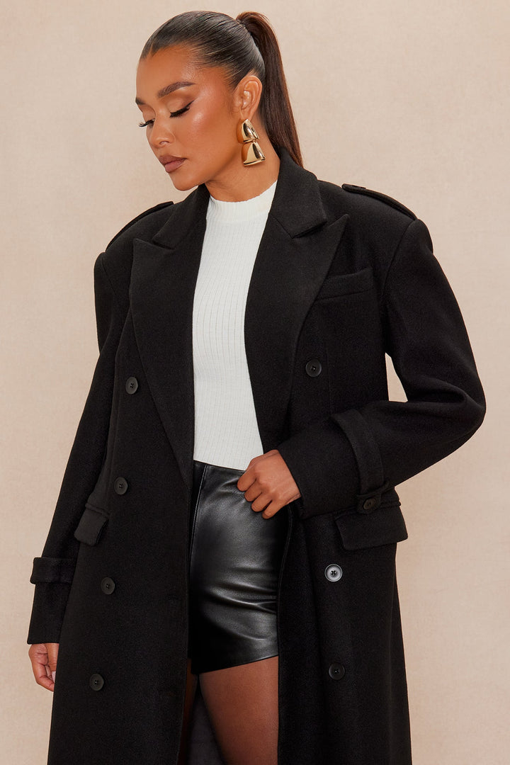 Women's Coat — Long Sleeve, Collared | Yvezi — 2