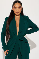 Women's Blazer Set — Long Sleeve, Wide Leg | Yvezi — 8