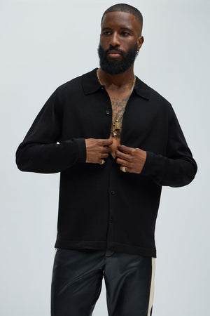 Men's Cardigan — Button Front, Long Sleeve | Yvezi — 1