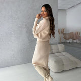 Women's Knitted Jumper & Skirt Two-Piece Set — view 4