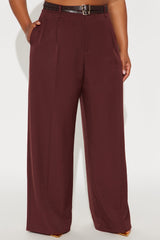 Women's Belted Wide Leg Pants | Yvezi — 45