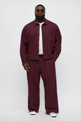 Men's Striped Wide Leg Pants | Yvezi — 25