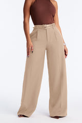 Women's Belted Wide Leg Pants | Yvezi — 10