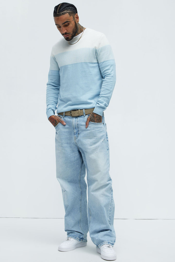 Men's Cotton Sweater — Long Sleeve, Ribbed | Yvezi — 2