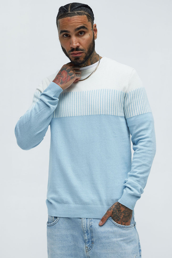 Men's Cotton Sweater — Long Sleeve, Ribbed | Yvezi — 1