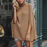 Ingrid | Cape Turtleneck Jumper with Split Sleeves — view 6