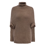 Ingrid | Cape Turtleneck Jumper with Split Sleeves — view 3