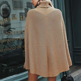 Ingrid | Cape Turtleneck Jumper with Split Sleeves — view 7