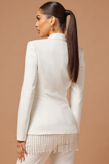 Women's Blazer — Button Front, Long Sleeve | Yvezi — 4