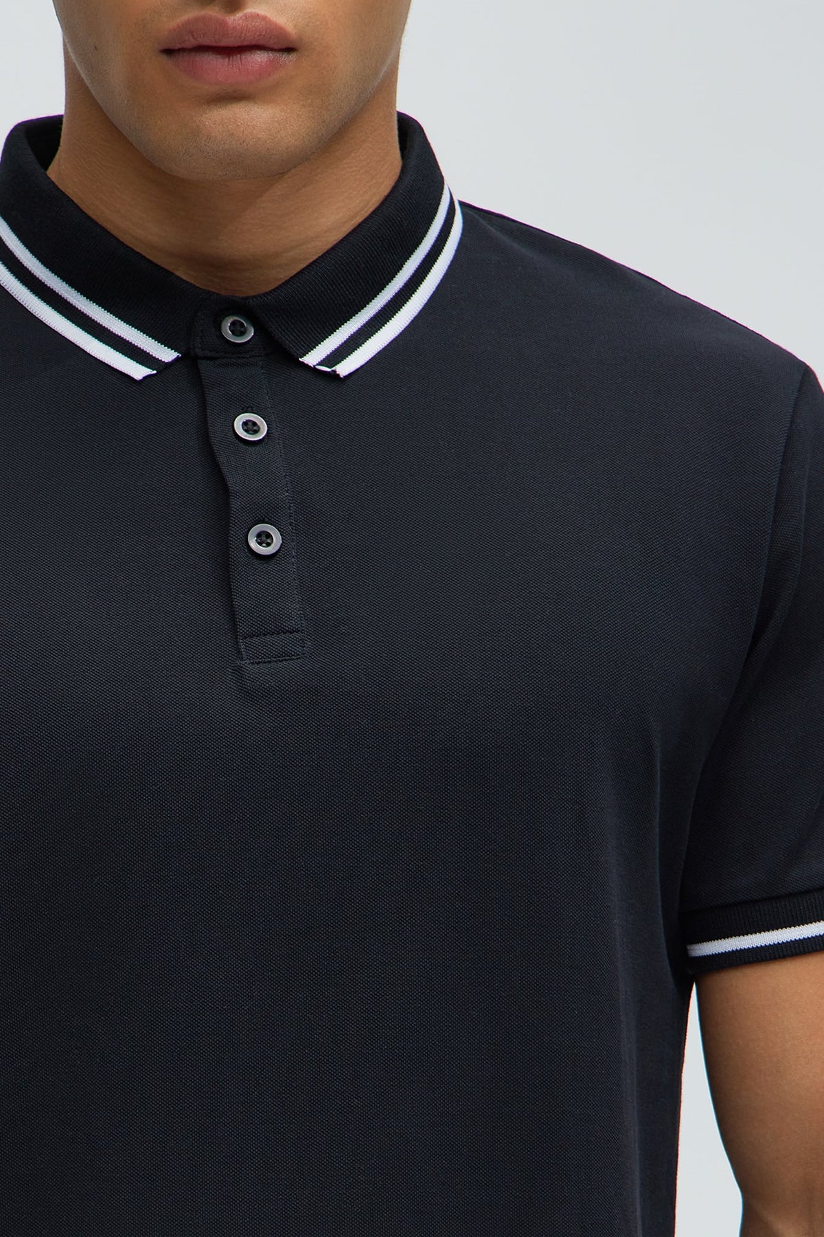 Men's Cotton Polo Shirt — Short Sleeve | Yvezi — 3