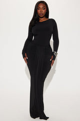 Women's Maxi Dress — Long Sleeve | Yvezi — 4