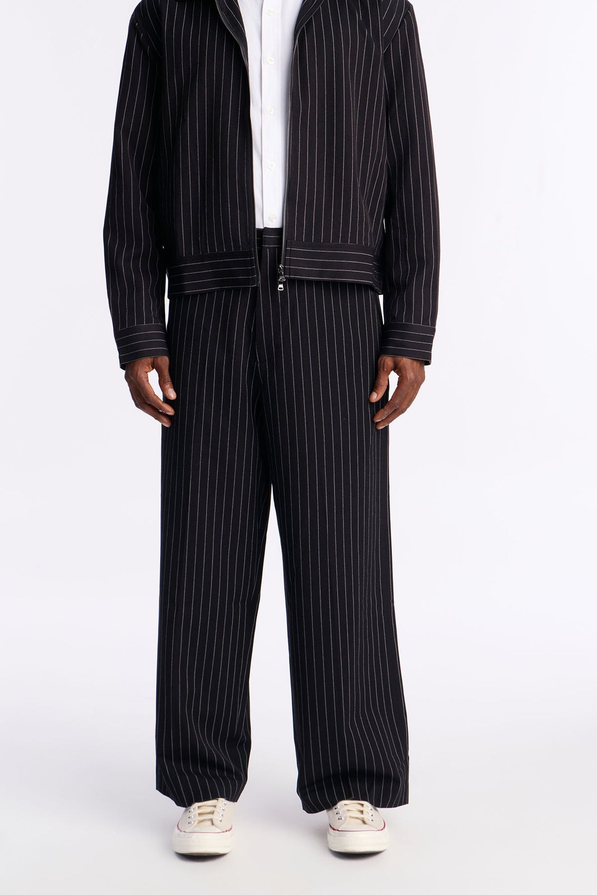 Men's Striped Wide Leg Pants | Yvezi — 2