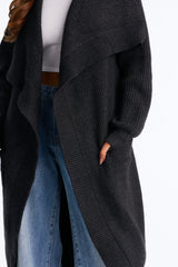 Women's Longline Cardigan — Long Sleeve | Yvezi — 15