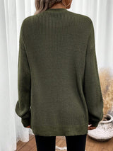 Anneliese | Women's Drop Shoulder Pointelle Knit Cardigan — view 3