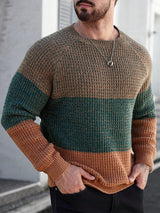 Men's Long Sleeve Crew Neck Jumper in Multicolour, product image 4
