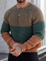 Men's Long Sleeve Crew Neck Jumper in Multicolour, product image 7