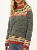 Women's Long Sleeve Crew Neck Jumper in Multicolour, product image 8