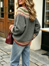 Women's Long Sleeve Crew Neck Jumper in Multicolour, product image 5