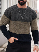 Men's Long Sleeve Crew Neck Jumper in Multicolour, product image 1