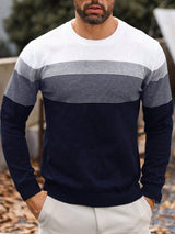 Men's Long Sleeve Jumper in Multicolour, product image 3