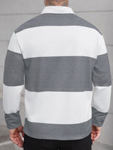 Men's Long Sleeve Polo Shirt in Multicolour, product image 2