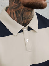 Men's Long Sleeve Polo Shirt in Multicolour, product image 3