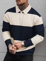 Men's Long Sleeve Polo Shirt in Multicolour, product image 1