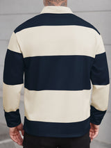 Men's Long Sleeve Polo Shirt in Multicolour, product image 2