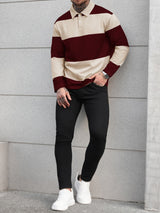 Men's Long Sleeve Polo Shirt in Multicolour, product image 7