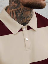 Men's Long Sleeve Polo Shirt in Multicolour, product image 3