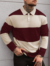 Men's Long Sleeve Polo Shirt in Multicolour, product image 6