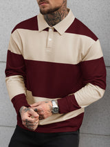 Men's Long Sleeve Polo Shirt in Multicolour, product image 1