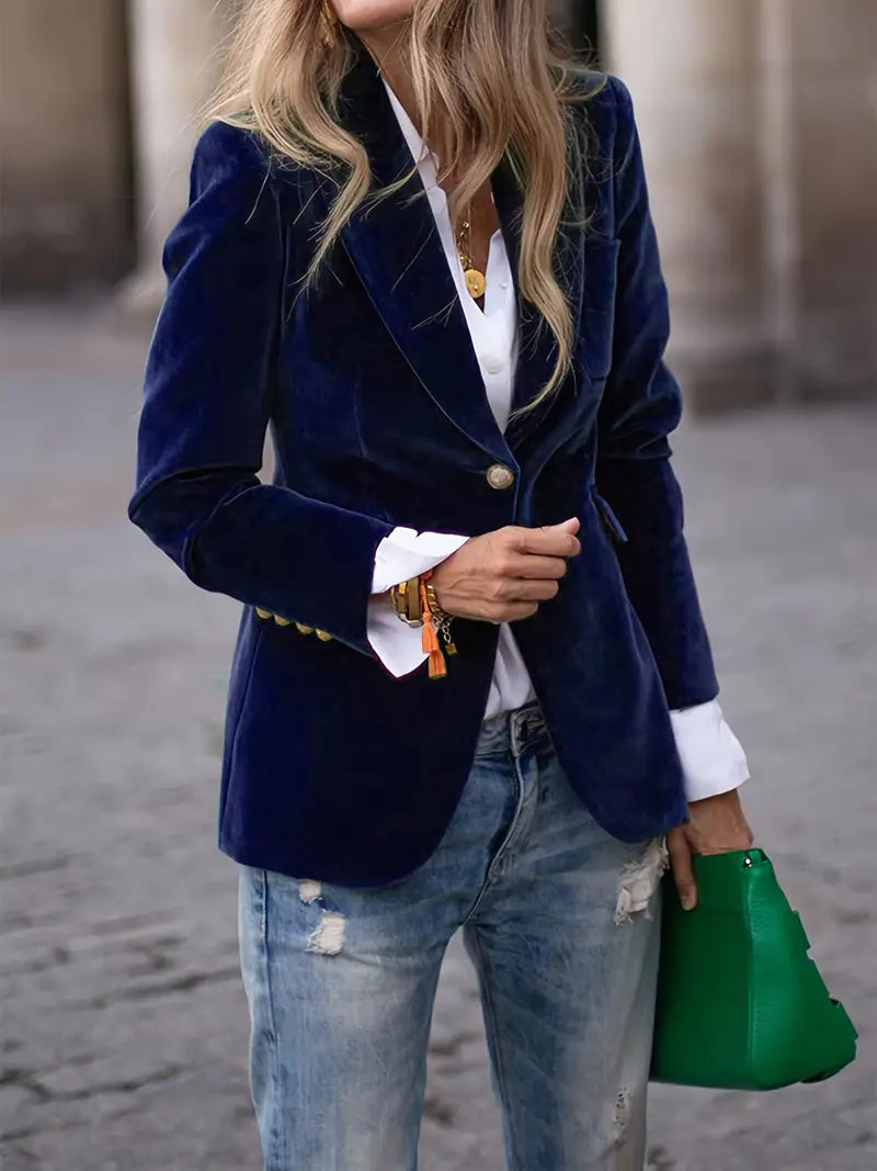 Aveline | Women's Fitted Single-Breasted Tailored Blazer — view 2