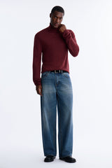 Men's Knit Turtleneck Sweater — Long Sleeve, Ribbed | Yvezi — 12