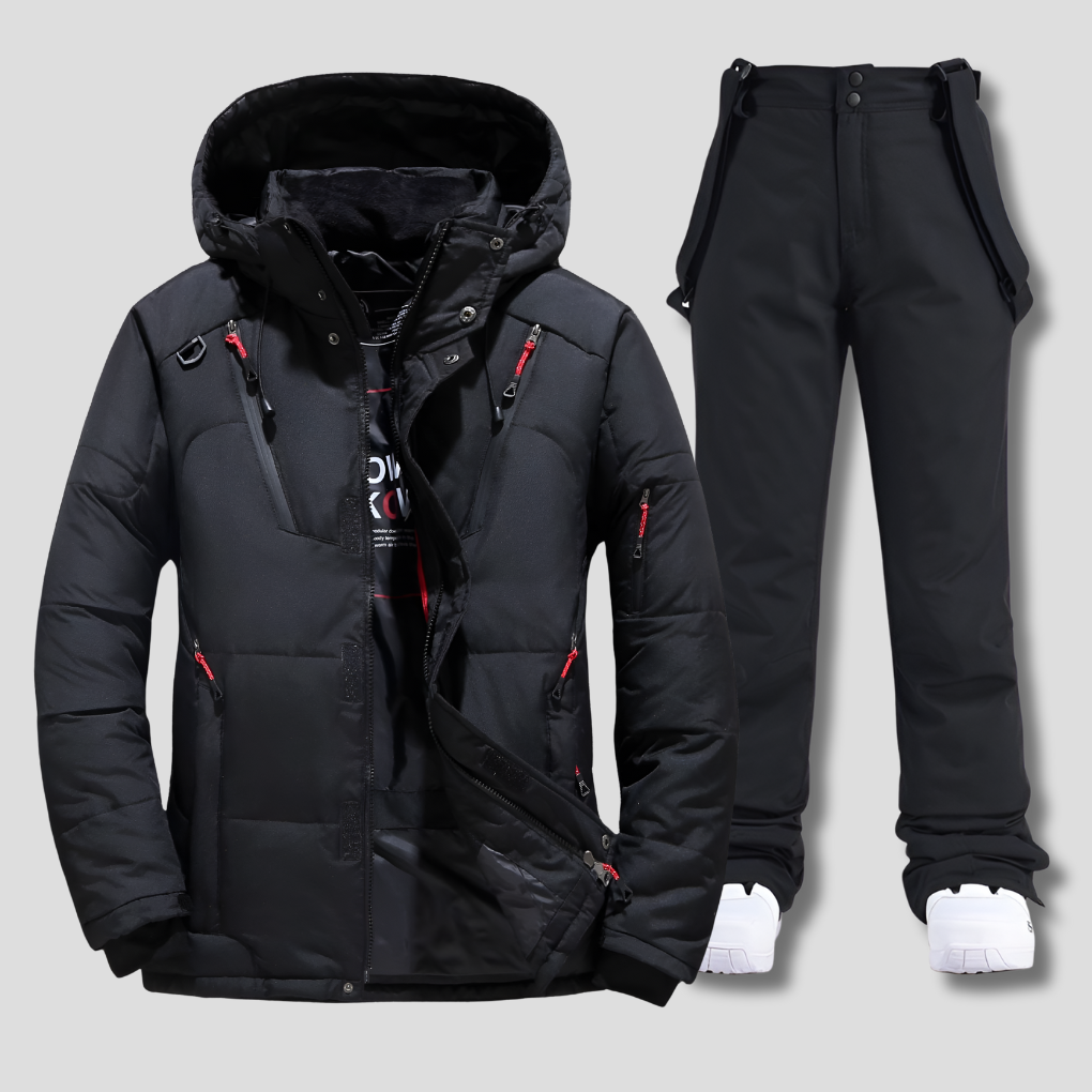 Amelie | Women's Ski Suit with Hooded Jacket & Snow Trousers – Storm Flap, Water-Resistant Finish — view 1