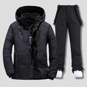 Amelie | Women's Ski Suit with Hooded Jacket & Snow Trousers – Storm Flap, Water-Resistant Finish — view 1