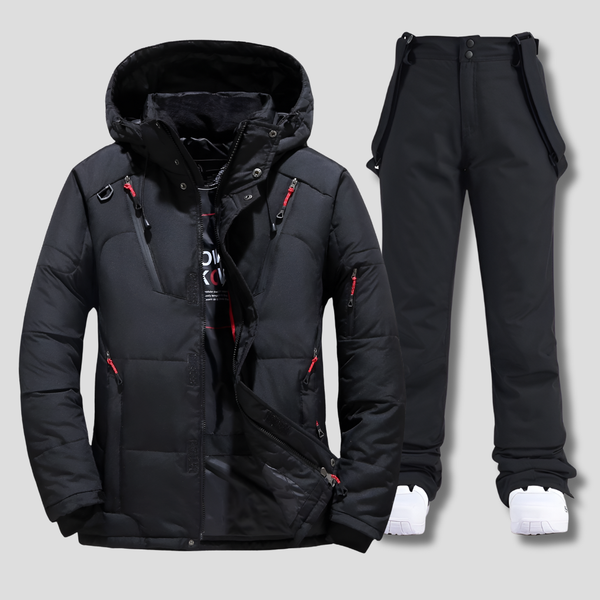 Amelie | Women's Ski Suit with Hooded Jacket & Snow Trousers – Storm Flap, Water-Resistant Finish — view 1