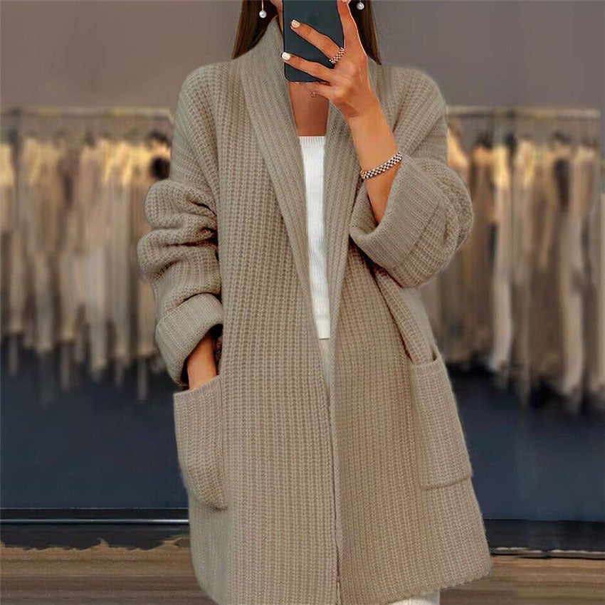 Séverine | Women's Textured Longline Cardigan — view 2