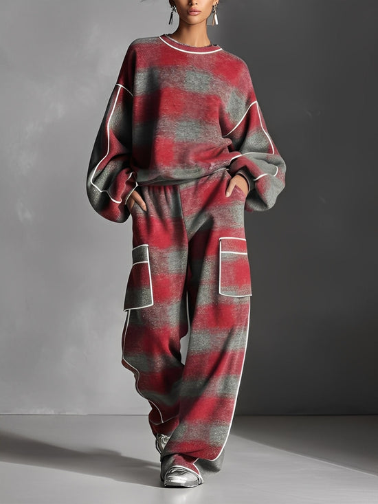 Solenne | Women's Fleece Sweatshirt & Joggers Co-Ord Set — view 1