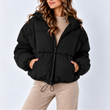 Perdita | Women's Oversized Puffer Jacket with High Collar and Pockets Winter Coat — view 1